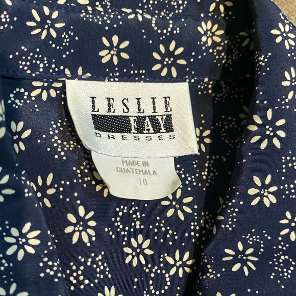 Vintage 80’s/90’s Leslie Fay dress size 10 with belt - Picture 5 of 6